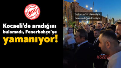 İzmit Belediye Başkanlığı’na ve Kocaelispor Başkanlığı’na aday olmaya soyunan ancak