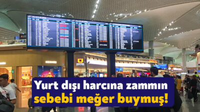 İktidarın yurt dışına çıkışlarda alınan harç ücretlerinde zam yapmasının sebebi