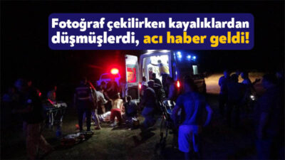 Kocaeli'nin Kandıra ilçesinde, kayalıklarda fotoğraf çektirmek isteyen genç kız denize
