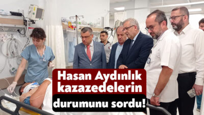 Kocaeli Büyükşehir Belediyesi Genel Sekreter Vekili Hasan Aydınlık, servis kazasında