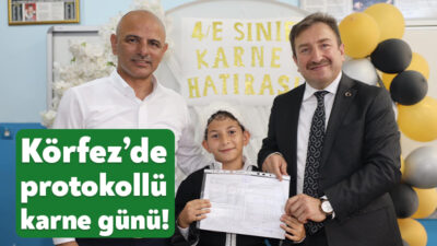 Körfez’de 2023-2024 eğitim öğretim dönemi tamamlandı, öğrenciler karnelerine kavuştu.