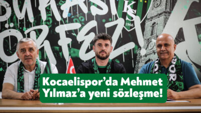 Kocaelispor’da Gökhan Değirmenci’nin ardından Mehmet Yılmazla da yeni sözleşme imzalandı.