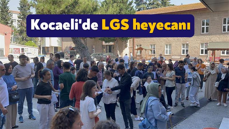Kocaeli'de binlerce öğrenci lise hayali için sınava girerek salonlarda ter