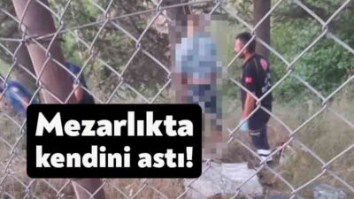 Kocaeli'de mezarlıkta bir kişi ağaçta asılı halde bulundu. Yapılan inceleme