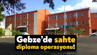 Gebze Mesleki Eğitim Merkezi’ne sahte diploma operasyonu düzenlendi. Jandarma ekipleri