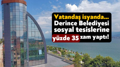 Derince Belediyesi geçtiğimiz hafta Çenesuyu’na zam yapmış, bir damacana suyun