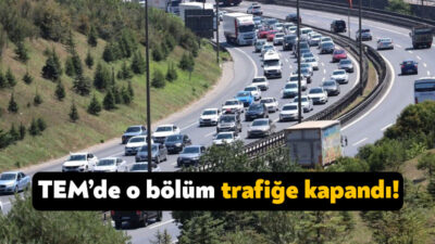 Kocaeli Valiliği TEM Otoyolu’nun bir bölümünün trafiğe kapandığını açıkladı.