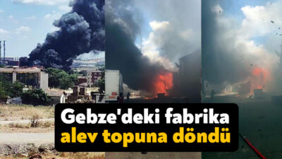 Kocaeli'nin Gebze ilçesinde bulunan bir fabrika alevlere teslim oldu. Alevlerin