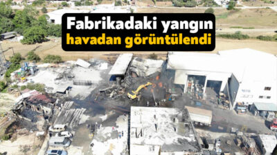 Kocaeli'nin Gebze ilçesinde boya fabrikasında çıkan yangın, yaklaşık 1 saat