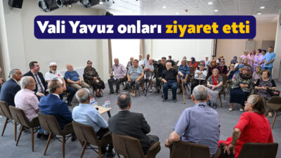 Kocaeli Valisi Seddar Yavuz Kurban Bayramı’nın üçüncü gününde Kocaeli’deki huzurevinde