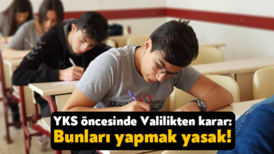 Kocaeli Valiliği hafta sonu yapılacak olan YKS öncesinde il genelinde