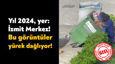 İzmit’in göbeğinde insanlık dramı yaşandı. Herkes yemek yerken, yürürken, alışverişi