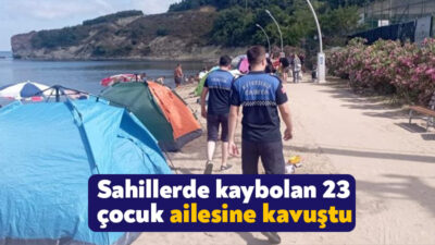 Kocaeli Büyükşehir Belediyesi zabıta ekipleri, Kurban Bayramı tatilinde sahillerde kaybolan