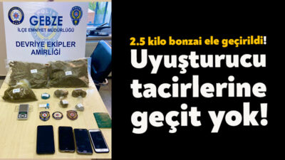 Kocaeli İl Emniyet Müdürlüğü'ne bağlı ekipler Gebze'de gerçekleştirdikleri operasyon ile