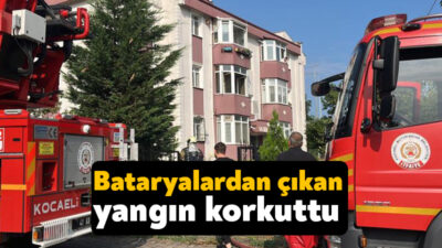 Kocaeli'nin Gölcük ilçesinde evde bulunan elektrikli bisiklet, robot süpürge ve