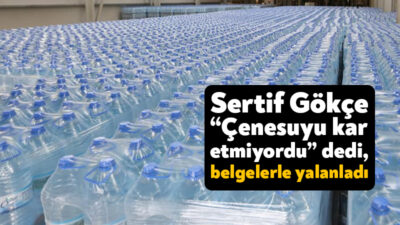 Derince Belediyesi Başkanı Sertif Gökçe'nin Çeneysuyu'nun geçmiş dönemlerde kar etmediğini