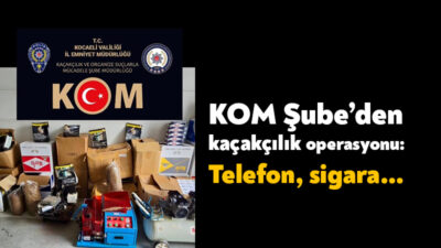 Kocaeli'de iş yeri ve ikametlere yapılan operasyonda 110 bin dal