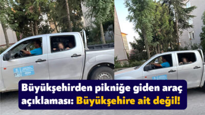 Kocaeli Büyükşehir Belediyesi İletişim Ofisi Başkanı Sadık Uysal İSU aracıyla