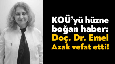 Kocaeli Üniversitesi Araştırma ve Uygulama Hastanesi öğretim üyelerinden olan Doç.