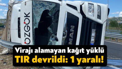 Kocaeli geçişi Kuzey Marmara ve TEM Otoyolu bağlantı yolunda kağıt