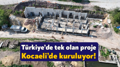 Kocaeli Büyükşehir Belediyesi Türkiye’de tek olan sakathane tesisini kuruyor. Betonu