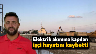 Kocaeli'nin Derince ilçesinde inşaatta çalışan bir işçi, elektrik akımına kapılarak