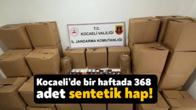 Kocaeli'de polis ve jandarma ekiplerinin son bir haftada yaptığı operasyonlarda