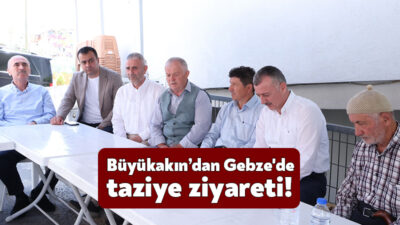 Kocaeli Büyükşehir Belediye Başkanı Tahir Büyükakın, yakınlarını kaybeden Nevzat Gülmen