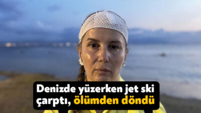 Kocaeli'nin Darıca ilçesinde denizde yüzerken jet skinin çarpması sonucu yaralanan