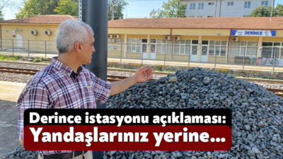 DEM Parti Kocaeli Milletvekili Ömer Faruk Gergerlioğlu, Derince’deki tren istasyonuna
