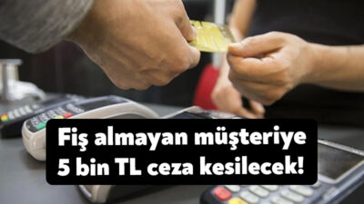 Türkiye'de alışverişte fiş veya fatura kesmeyen esnafa ve fiş almayan