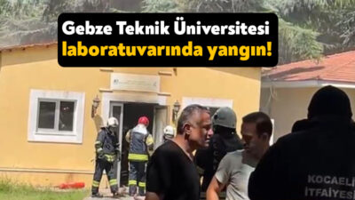 Kocaeli Gebze Teknik Üniversitesi kampüsünde bulunan Malzeme Fiziği Laboratuvarı'nda deney