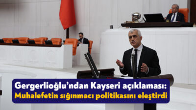 DEM Parti Kocaeli Milletvekili Ömer Faruk Gergerlioğlu, Kayseri’nin Melikgazi ilçesinde