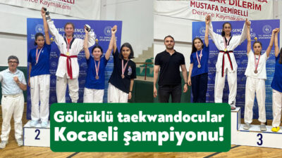 Gölcük Belediyesporlu 3 Taekwondo sporcusu, Kocaeli’de düzenlenen müsabakalarda şampiyon olarak