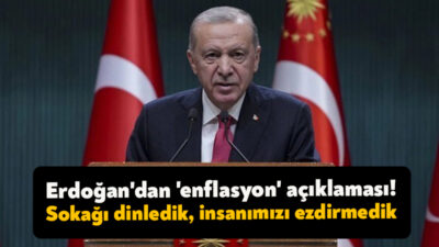 AKP'li Cumhurbaşkanı Recep Tayyip Erdoğan kabine toplantısının ardından yaptığı açıklamada