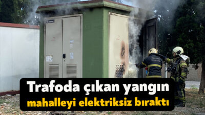 İzmit'te bulunan trafoda çıkan yangın, itfaiye ekiplerinin hızlı müdahalesiyle kontrol