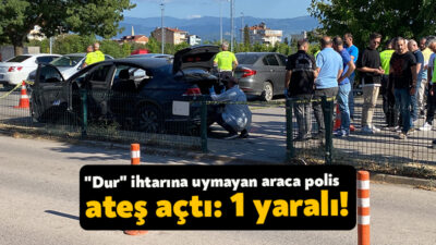 Kocaeli'de "Dur" ihtarına uymayan sürücü ile polis arasında kovalamaca yaşandı.