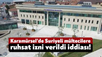 Karamürsel Belediye Ahmet Çalık’ın Suriyeli mültecilere bakkal açmak için ruhsat