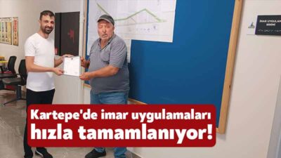 Kartepe Belediyesi; Uzuntarla Mahallesi 37 nolu düzenleme bölgesinde şuyulandırma çalışmasını