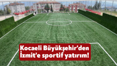 İzmit Ayazma Mahallesi'ne gençler ve çocuklar için kazandırılan futbol