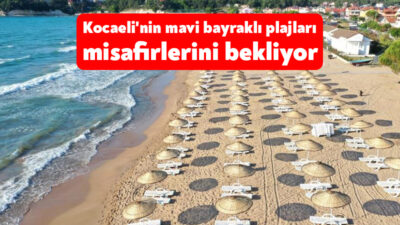Kocaeli'nin 9 mavi bayraklı halk plajı, temiz denizi ve çevresiyle