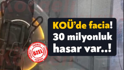 Kocaeli Üniversitesi Radyoloji Bölümü’nde büyük bir kaza yaşandı. MR cihazı