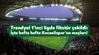 Trendyol 1. Lig’de yeni sezon fikstürü çekildi. Yeşil siyahlılar yeni