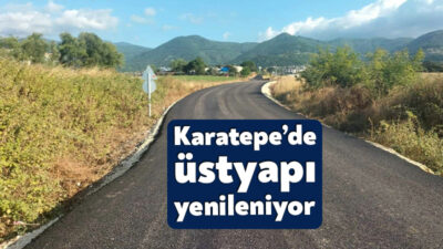 Büyükşehir tarafından Kartepe Karatepe’de altyapı çalışmaları sebebiyle bozulan köy içi