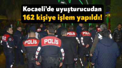 Kocaeli Valiliği, geride kalan haftada Kocaeli’de uyuşturucuya yönelik olarak yapılan