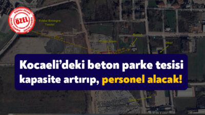 Kocaeli’nin Başiskele ilçesinde bulunan ve beton parke üretimi yapan Kozluca