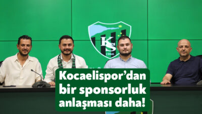 Yeni sezon hazırlıklarına devam eden Kocaelispor’da sponsor anlaşmaları da yapılıyor.