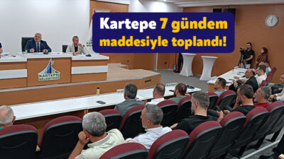 Kartepe Belediyesi Temmuz Ayı olağan meclis toplantısı yapıldı. Meclis toplantısında