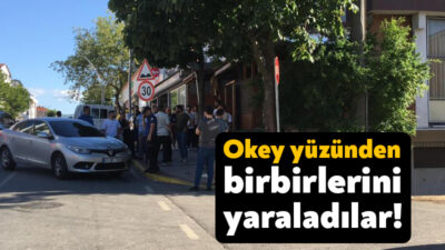 Kocaeli'nin Körfez ilçesinde bir kıraathanede okey oynayan 2 kişi arasında