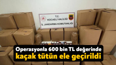 Kocaeli'de iş yeri ve depoda yapılan operasyonda piyasa değeri yaklaşık